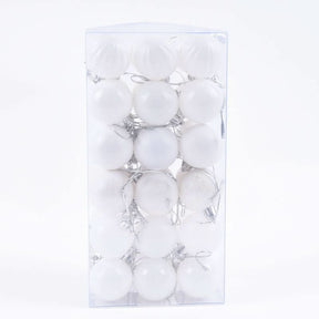 Decoração De Natal / 4cm 36 Peças Bolas Coloridas De Natal Com Glitter