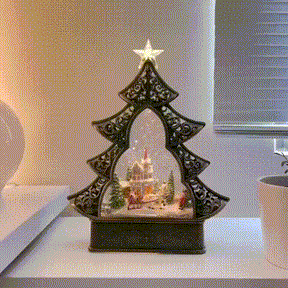 Globo Árvore de Natal Musical com Luz 30cm